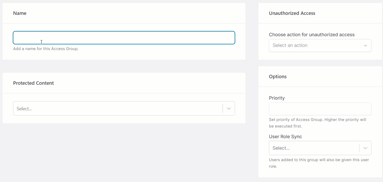 SureMembers creating an access group